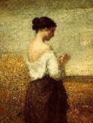William Morris Hunt Peasant Girl oil painting artist
